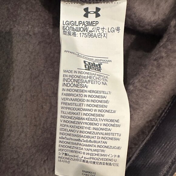 UNDER ARMOUR STORM MENS GRAY FLEECE JACKET NWOT LARGE - Picture 5 of 9